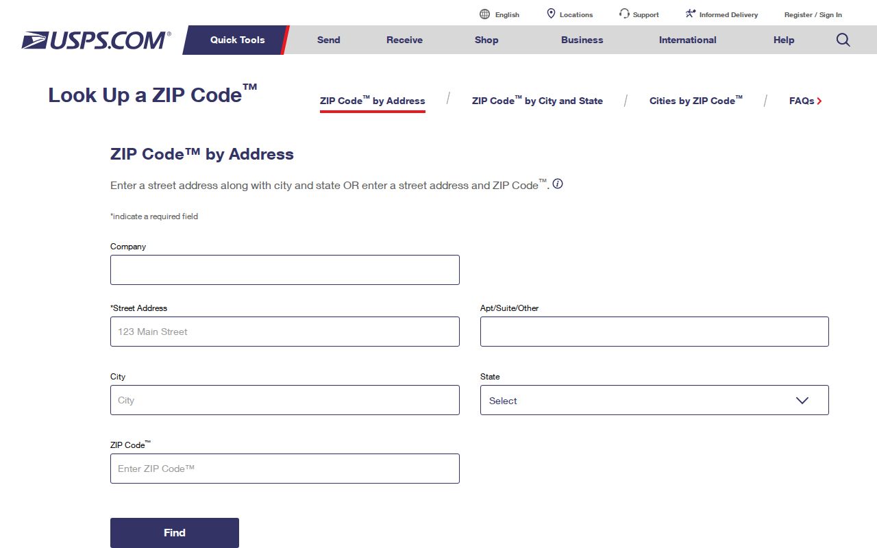 Camden County ZIP code directory USPS address lookup